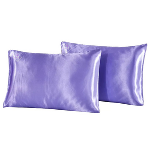 Lavender satin pillowcase