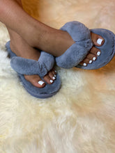 Load image into Gallery viewer, Gray So fluffy bed slippers *order a size up*